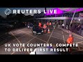 LIVE: Vote counters in the northeast of England compete to be the first to deliver a result