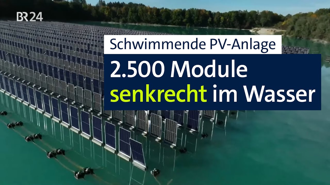 Strom von der schwimmenden PV-Anlage | Abendschau | BR24