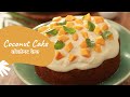 Coconut Cake | कोकोनट केक | How to make Cake at home | Sanjeev Kapoor Khazana
