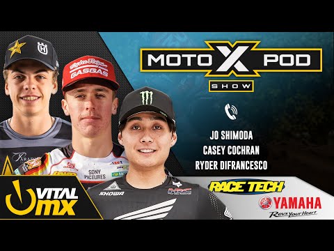 MotoXpod Show Ep 322 | Ft. Jo Shimoda, Ryder DiFrancesco, and Casey Cochran