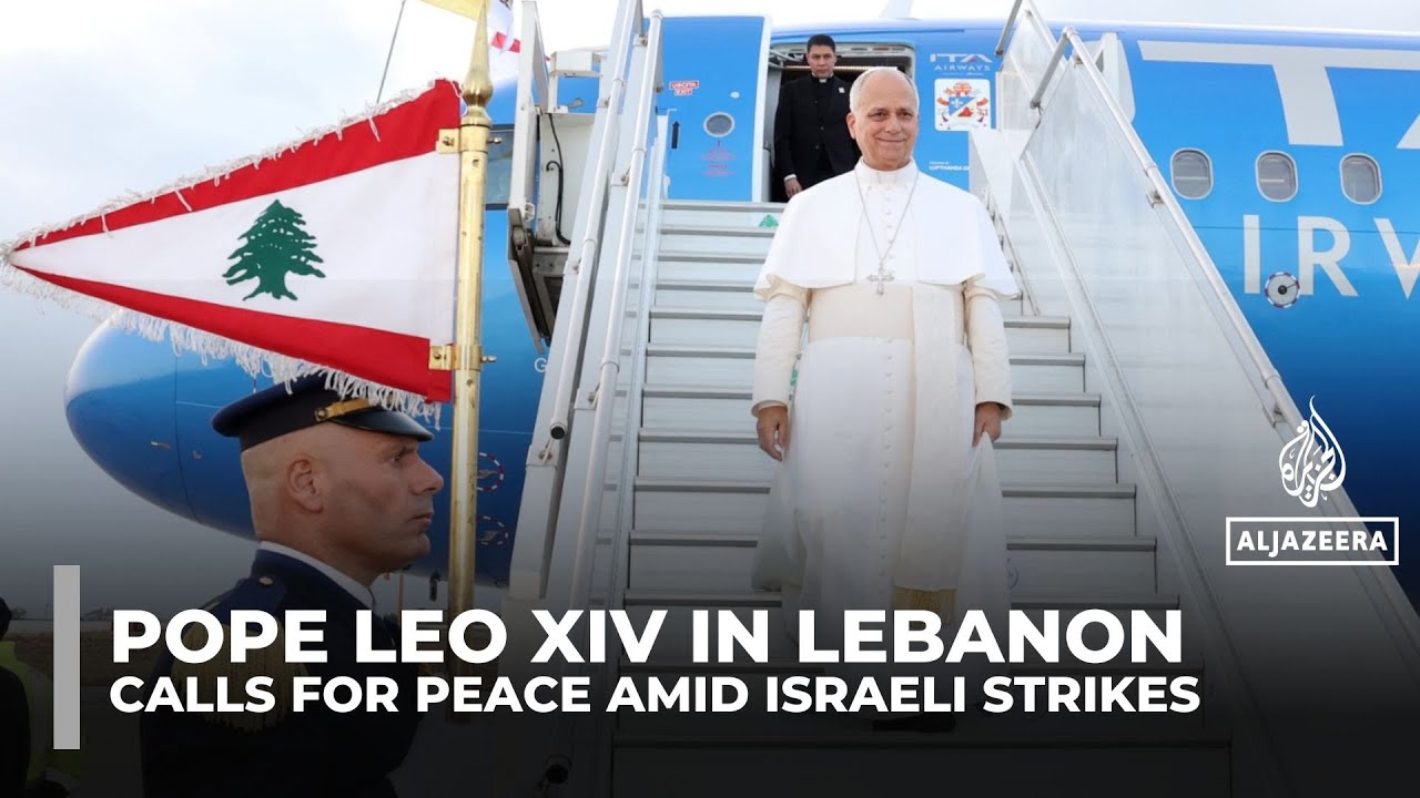 Pope Leo visits Lebanon amid Israeli strikes, calls for peace and reconciliation