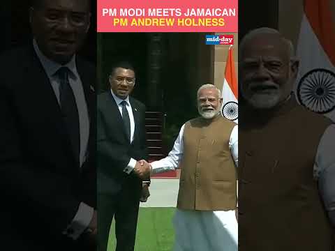 PM Modi meets Jamaican PM Andrew Holness at Hyderabad House In Delhi 13K views  play Short