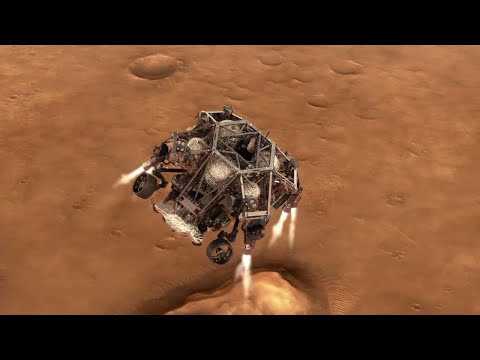 Mars 2020, rover Perseverence - 7 minutes de terreur - 18/02/2021