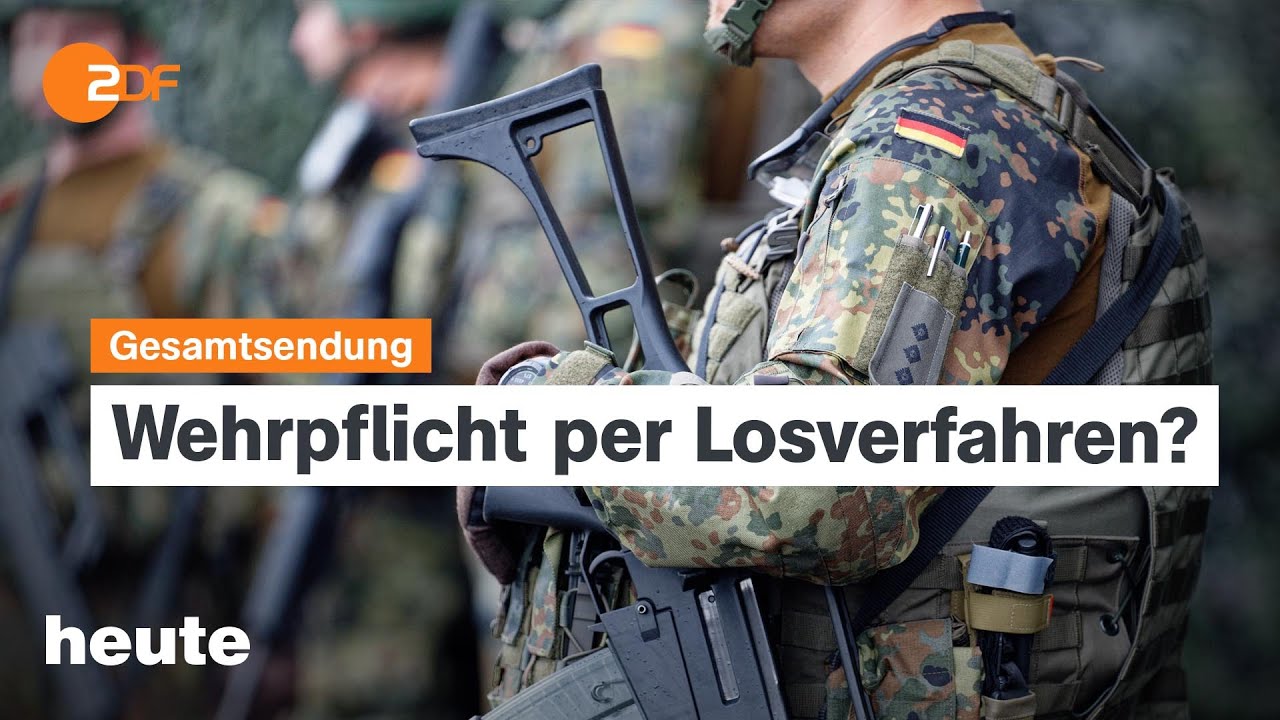 heute 19:00 Uhr vom 14.10.25 Waffenruhe in Gaza, Wehrdienst in Deutschland, Kritik an Rentenpaket