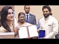 Allu Arjun Honoured with National Film Award by President Droupadi Murmu