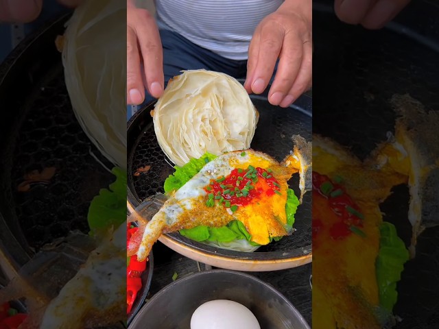 Chinese burger Wild eggs taste good