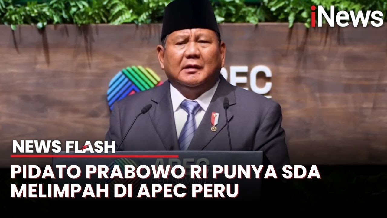 Pidato Prabowo RI Punya SDA Melimpah di APEC Peru
