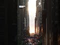 Crowds gather to witness biannual Manhattanhenge in New York City  - 01:00 min - News - Video