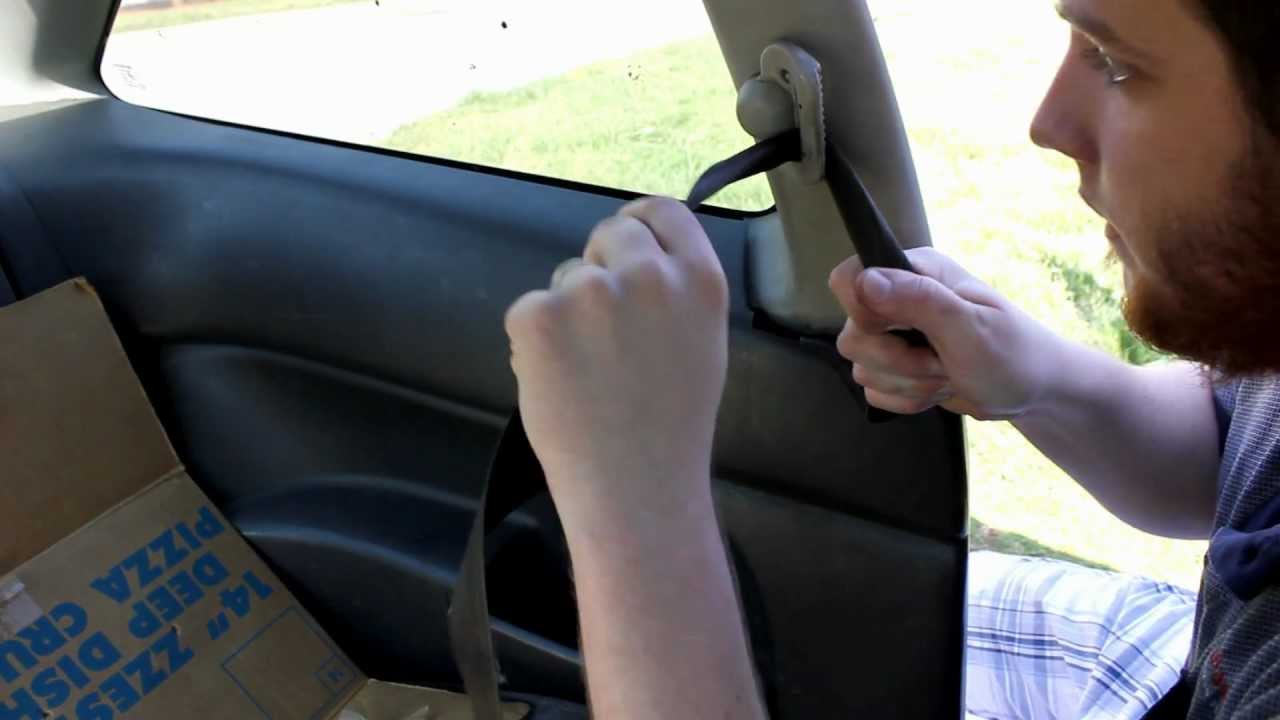 Rear seat belt stuck toyota