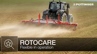 Flexible in operation with ROTOCARE rotary hoe