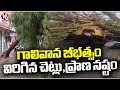 Heavy Rains With Strong Winds Hits Hyderabad and Telangana | Weather Report | V6 News