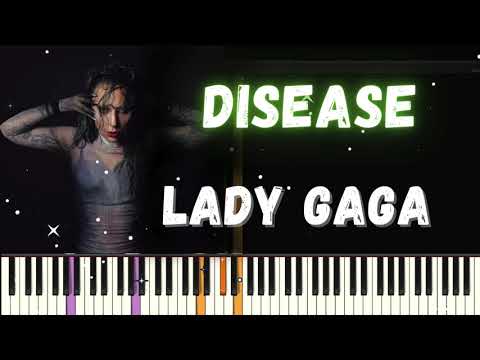 Lady Gaga - Disease (The Antidote live) Piano Tutorial accompaniment + lyrics