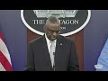 Secretary of Defense Lloyd Austin talks about his cancer diagnosis (full press conference)  - 37:31 min - News - Video