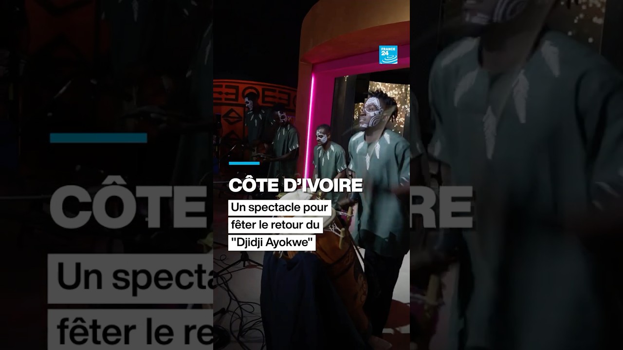 Un spectacle dédié au retour du tambour parleur "Djidji Ayokwe" • FRANCE 24