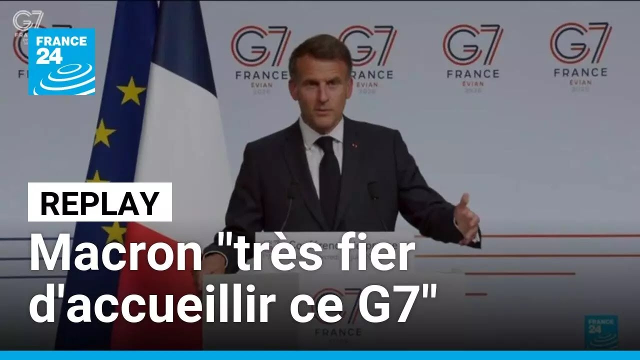 IA, Iran, Ukraine : Emmanuel Macron fait le bilan du G7 • FRANCE 24