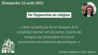 De l’hypocrisie en religion