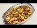 Spinach and chick peas curry