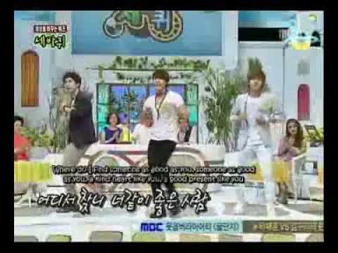 Donghae, Yesung and Kyuhyun dancing No Other