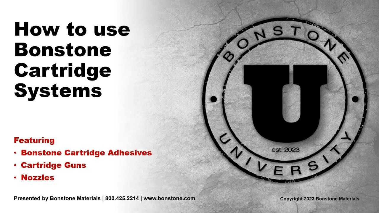 How to use the Bonstone Cartridge Systems