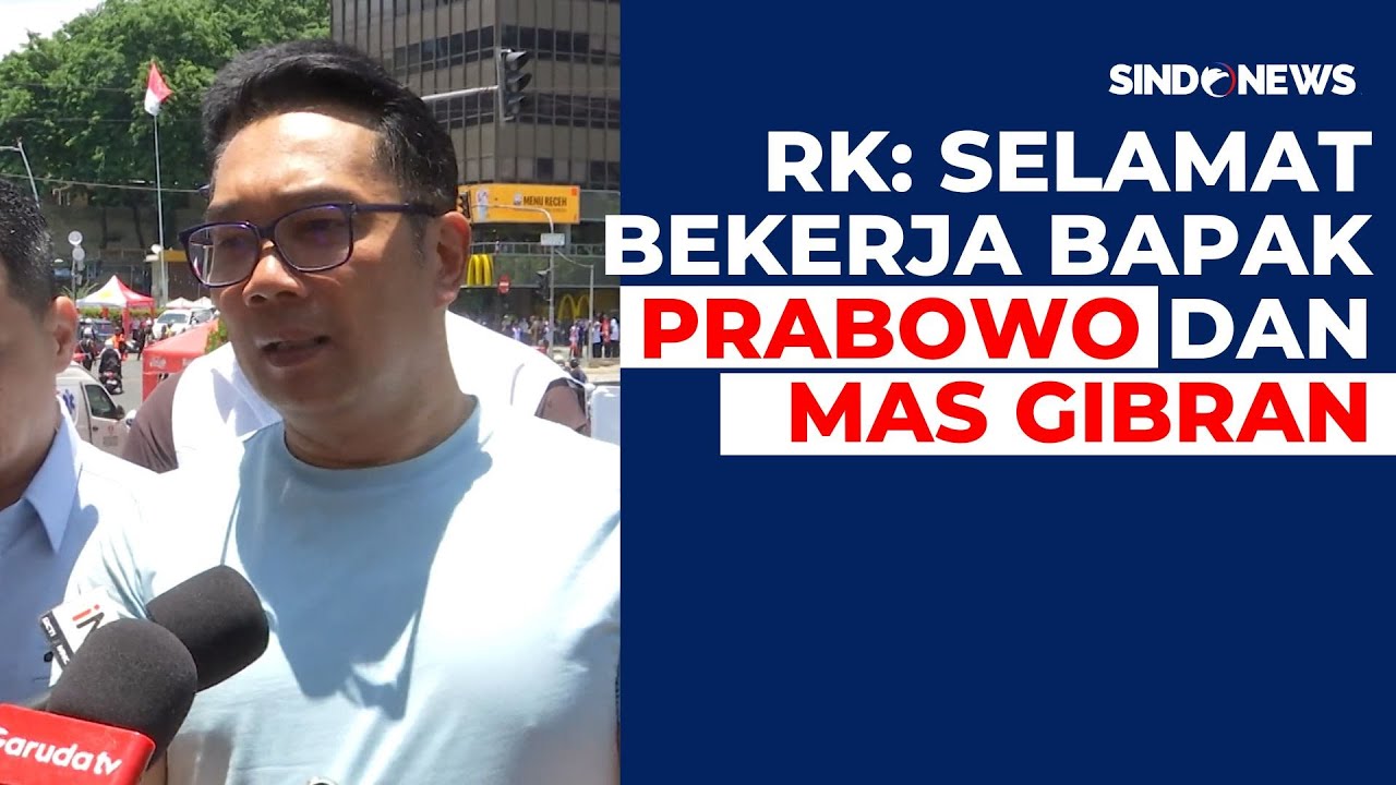 Ridwan Kamil Doakan Prabowo Subianto dan Gibran Rakabuming Raka usai