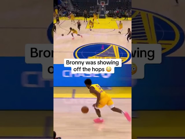 Bronny’s dunk from every angle 🔥