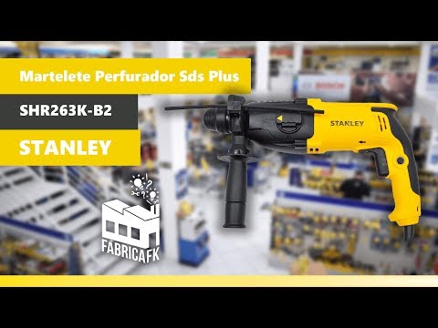 Martelete Perfurador Sds Plus 26mm 800W 220V Stanley - Vídeo explicativo
