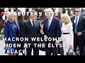 LIVE: Macron welcomes Biden at the Élysée Palace