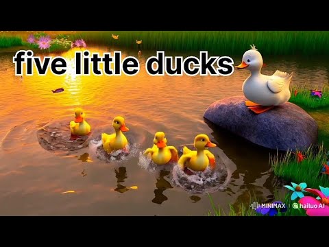 "Four little ducks 🦆 🦆🦢/Fun Nursery Rhyme for kids|Sing Along Adventure!" Magical Lullaby for Kids|"