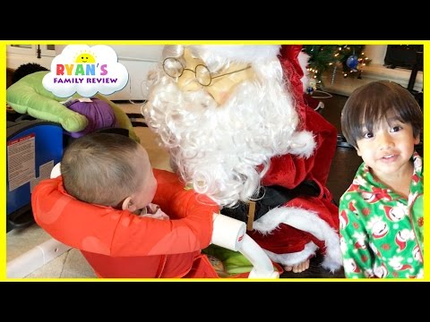 Singing and Dancing Santa Claus for Christmas! Power Wheels Ride On Train with Tracks for kids