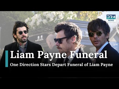 One Direction Stars Depart Funeral of Bandmate Liam Payne | News Today | DRM News | AA14