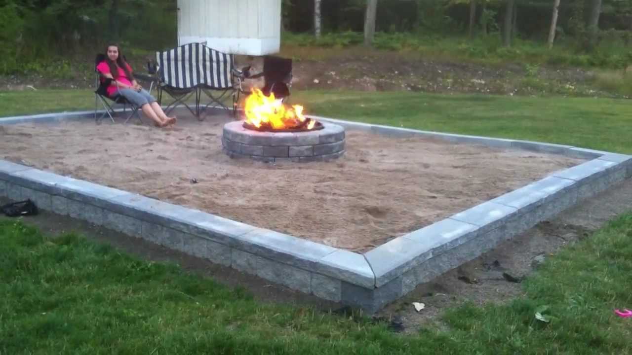 Building Back Yard Beach Themed Fire Pit Series ...