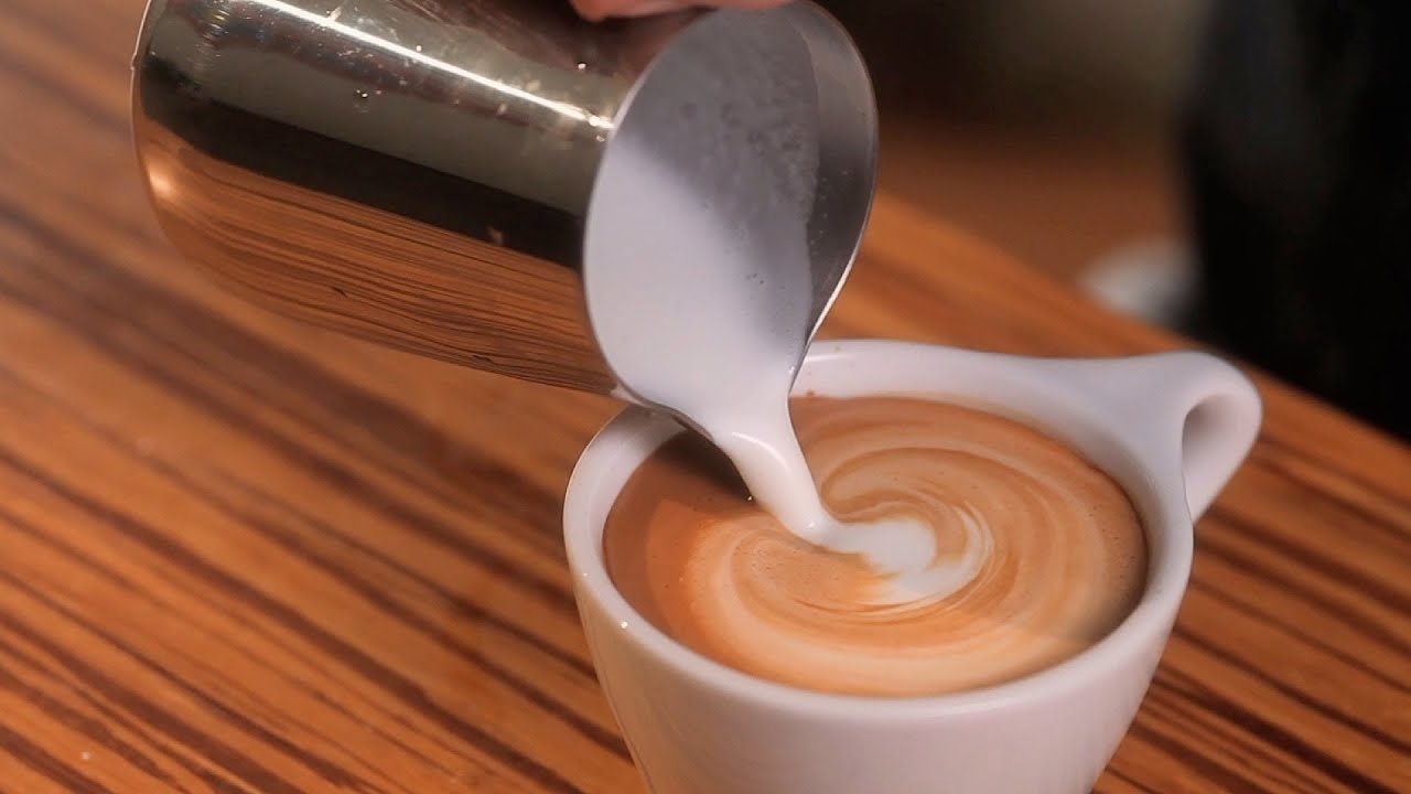 how-to-free-pour-latte-art-youtube