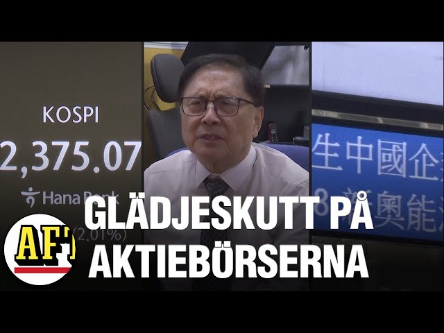 Aktiemarknaderna stiger