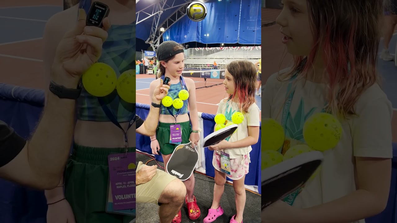 JW Johnson Gives Paddles to Young Fans of Pickleball #pickleball