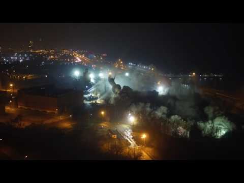 Drone footage of Lake Shore Power Station demolition in Cleveland, Ohio. Drone footage of Lake Shore Power Station demolition in Cleveland, Ohio.