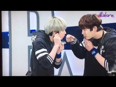 Evil Maknae Kyuhyun fooling Heechul!