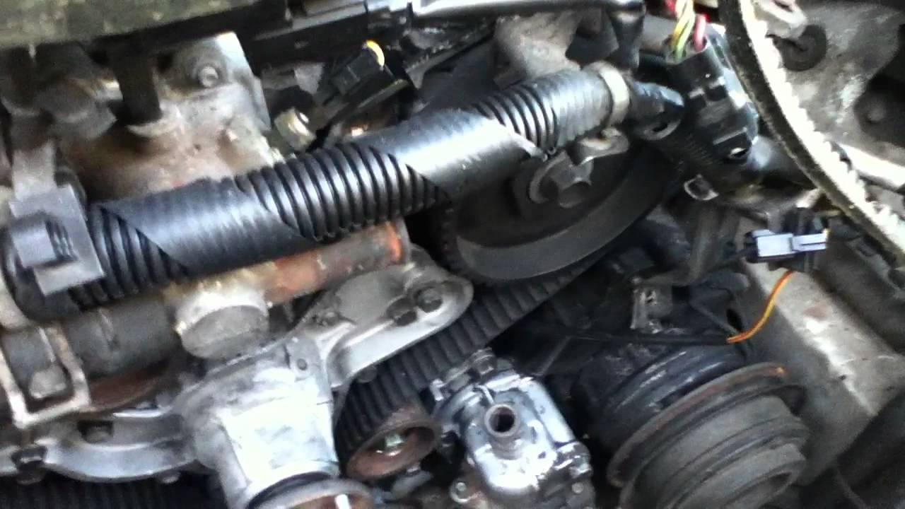 1994 Mazda MPV timing belt replacement, 6 cylinder DOHC 3.0 - YouTube