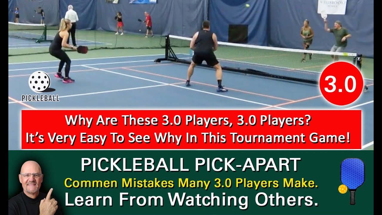 Pickleball! 3.0 Players Doing What 3.0 Players Do! Is This Really Play At The 3.0 Level?