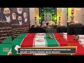 Raisis Funeral | Coffins of Iranian Prez Ebrahim Raisi and security service member Mehdi Mousavi - 01:24 min - News - Video