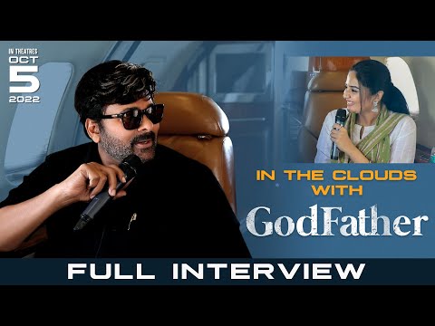 In The Clouds with God Father: Sreemukhi interviews Chiranjeevi in mid-air