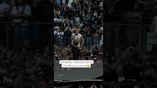Somebody is getting fired at Chris Brown’s concert😭