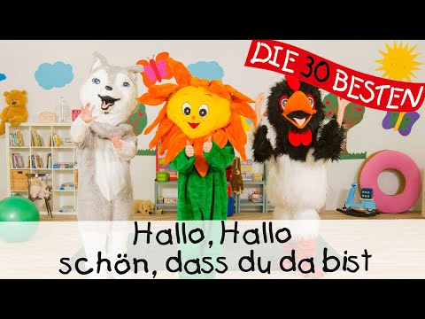 🇩🇪 Hallo, Hallo, schön, dass du da bist - Singen, Tanzen und Bewegen || Kinderlieder 👋