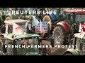 LIVE: French farmers block entrance to Europes largest wholesale produce market