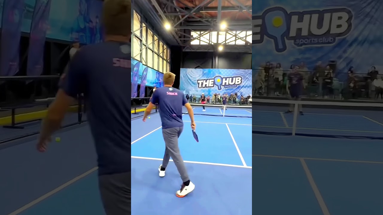 Well that’s one way to win a pickleball point. 🤣 #pickleball