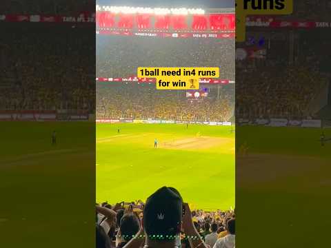 4 runs need in 1ball for win to csk || ipl final || csk lift fifth trophy π in ipl |#cricket#viral