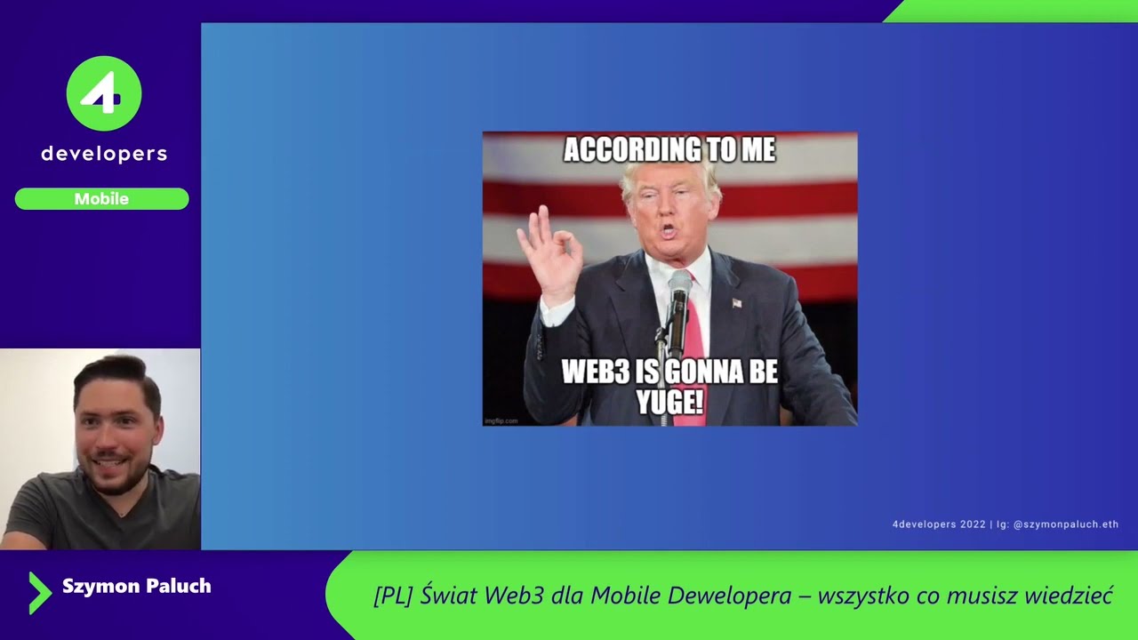 4Developers 2022: Świat Web3 dla mobile dewelopera – wszystko, co musisz wiedzieć — Szymon Paluch