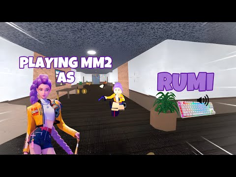RUMI DESTROYS TEAMERS IN MM2 + GAMEPLAY (KEYBOARD ASMR)