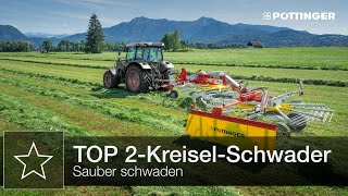 TOP 2-Kreisel-Schwader mit Seitenablage ohne Transportfahrwerk – Highlights