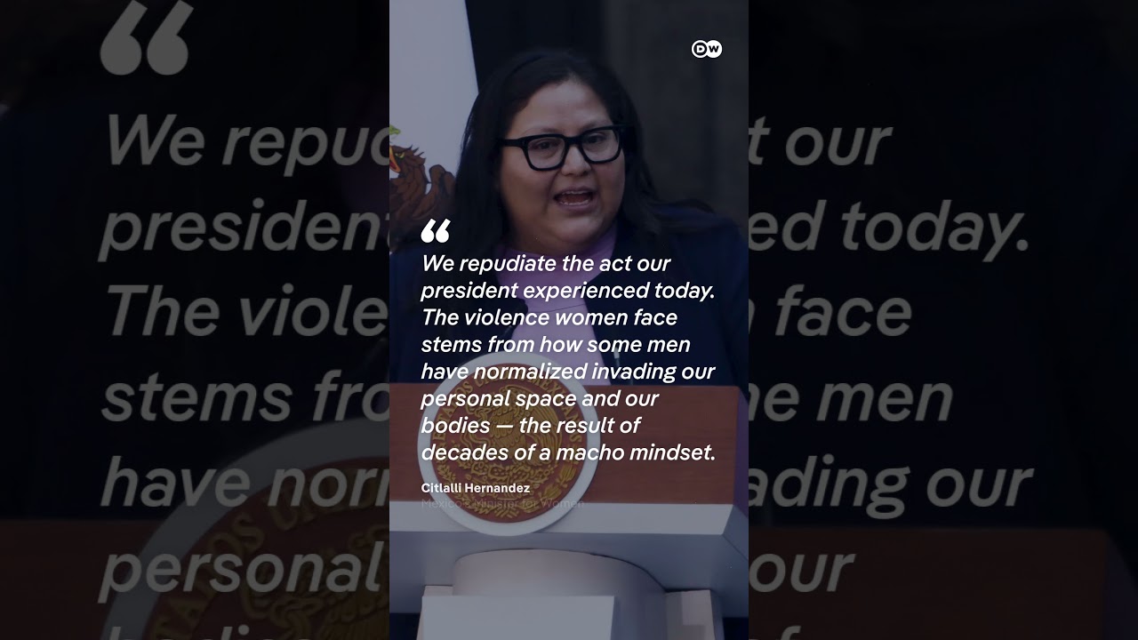 Man arrested after grouping Mexico's President Scheinbaum | DW News