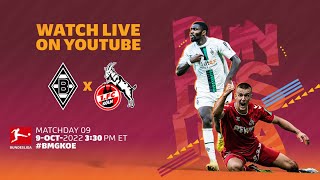 🔴 LIVE | Borussia M’gladbach — 1. FC Köln | Matchday 9 – Bundesliga 2022/23